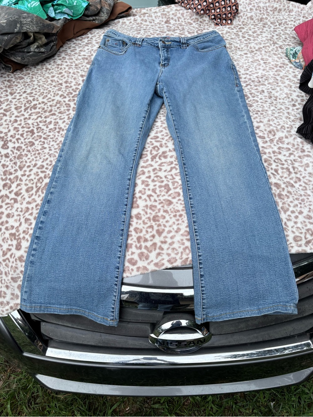 Jag Jeans Faded Blue Bootcut Denim Size 14W